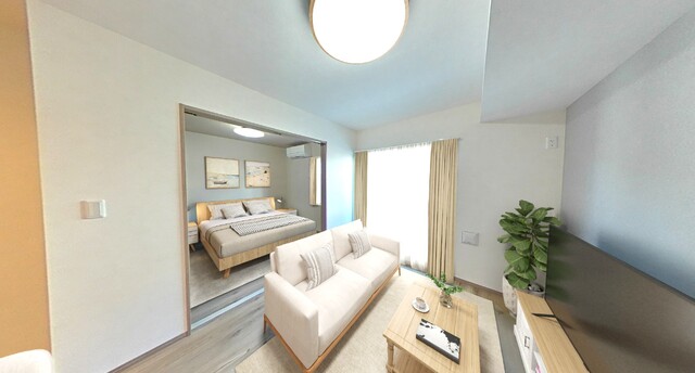 居室・リビング　家具はＣＧとなります。実際にはございません。