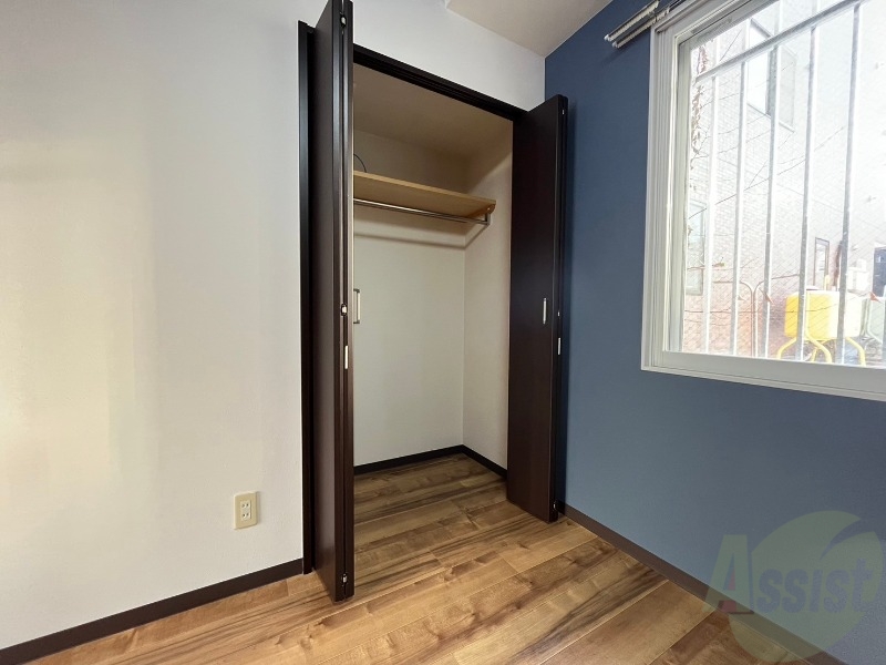 収納　洋室にはクローゼットがあるのですっきり片付きそうです。