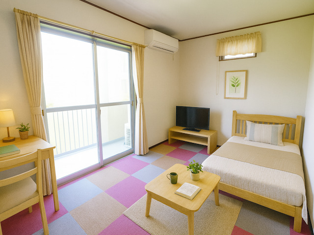 居室・リビング　CGで家具等を配置したもので家具等は含まれません