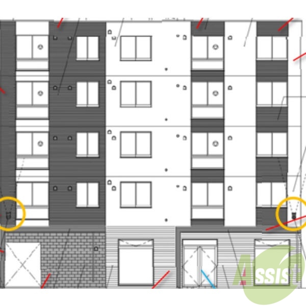 建物外観　完成予想図　札幌市東区北八条東「仮）北８東８ＭＳ」