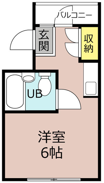 ＪＲ中央線 八王子駅 徒歩7分 5階建 築43年の間取り写真