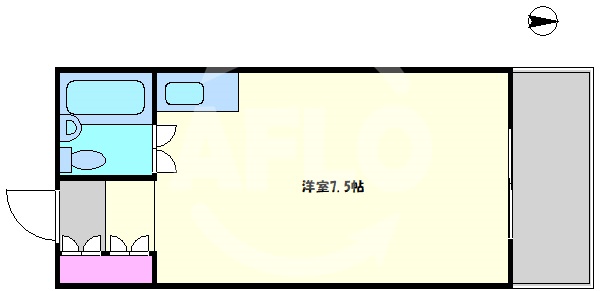 プリエール南堀江の間取り写真