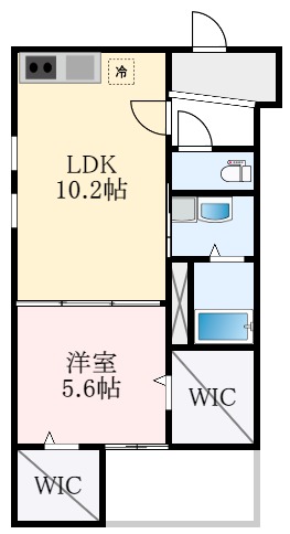 南海高野線 狭山駅 徒歩8分 3階建 築3年の間取り写真