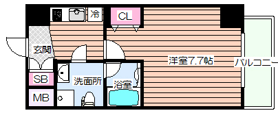 リップル南森町IIの間取り写真