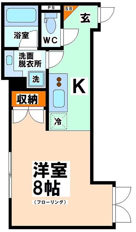 京王新線 幡ケ谷駅 徒歩9分 4階建 築12年の間取り写真