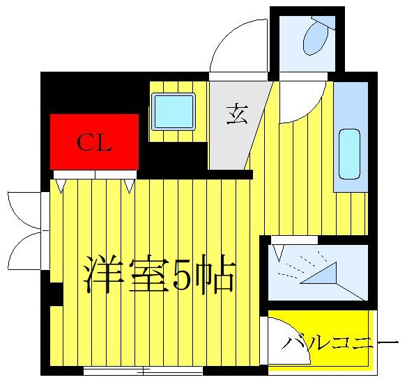 ボルベール東十条の間取り写真