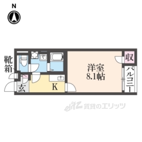 クレイノハイムルーエの間取り写真