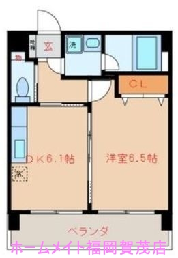 地下鉄七隈線 金山駅 徒歩12分 9階建 築24年の間取り写真