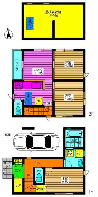 新宿区百人町3丁目 貸家の間取り写真