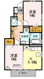 アゼリア A棟の間取り写真