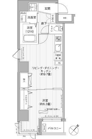 エムズサニーパレス月島の間取り写真