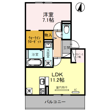 セジュール南耳原の間取り写真