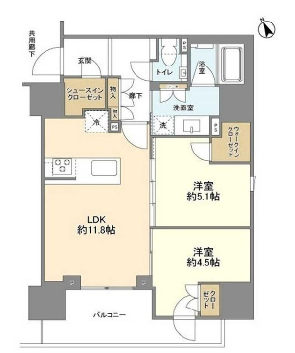 プラウド五反田の間取り写真