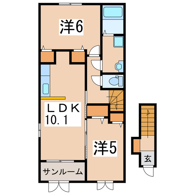 ハイナブリッサDの間取り写真