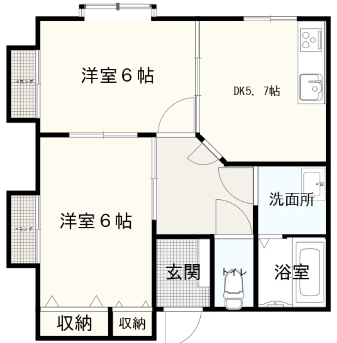 ApartmentHouseグロウの間取り