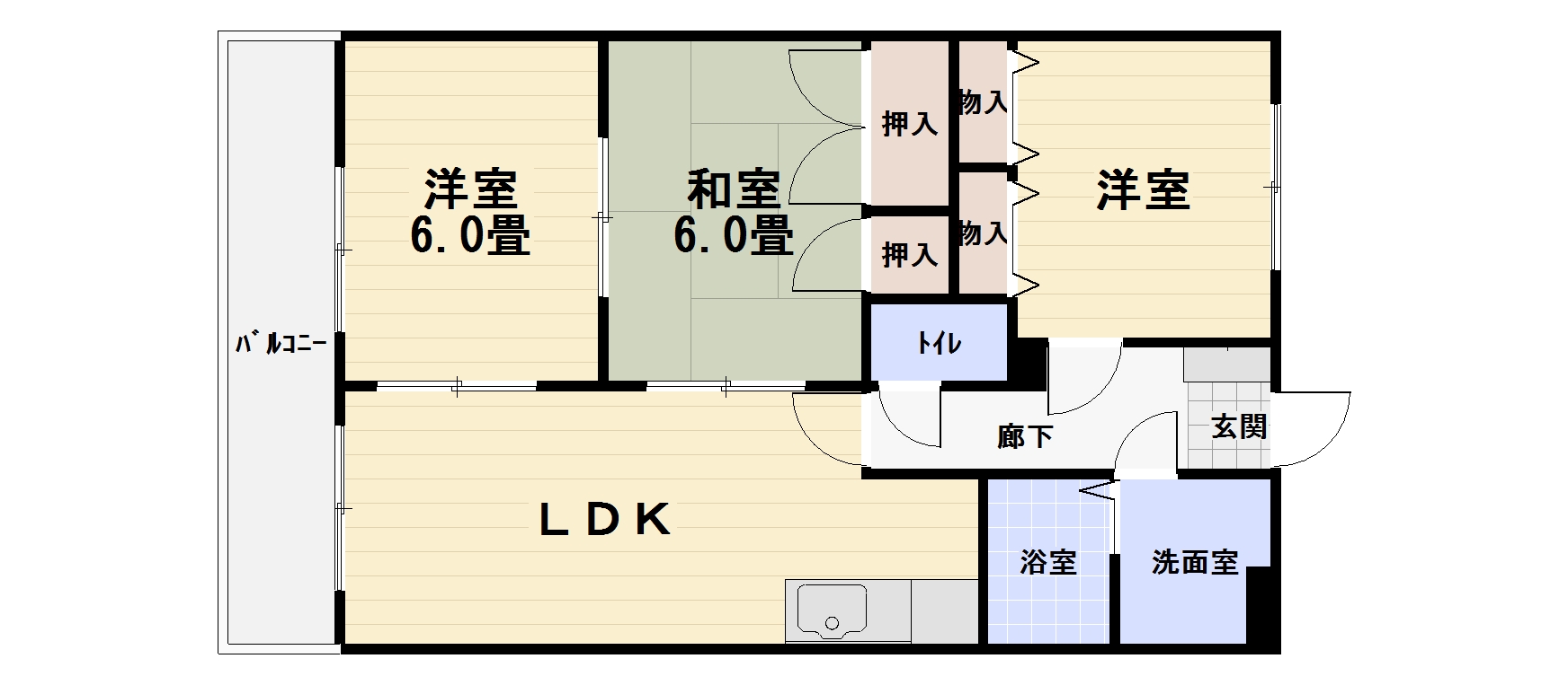 ガーデンハイツ上宇部IIの間取り