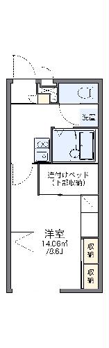 レオパレスＳＯＬＵＴＩＯＮＳIIの間取り