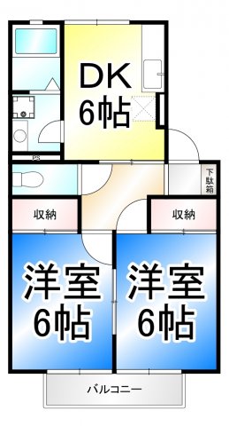 リセル幸葉の間取り