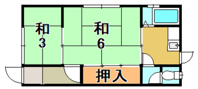 【第一富士荘の間取り】