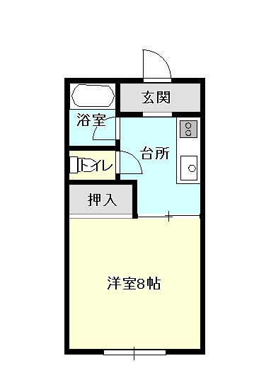 ハイツみなみ城の間取り