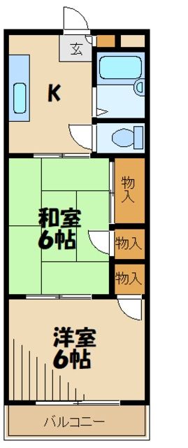 東京都日野市多摩平６（マンション）の賃貸物件の間取り