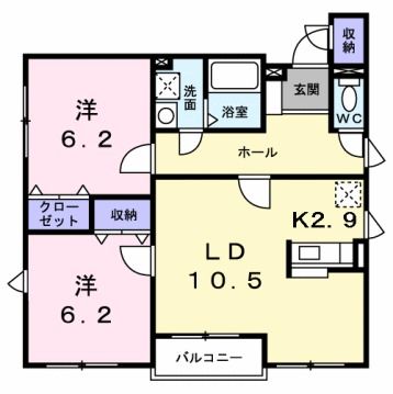 五稜郭ピュア－Iの間取り