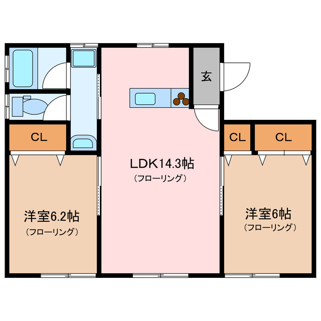 三重県伊勢市御薗町上條（一戸建）の賃貸物件の間取り