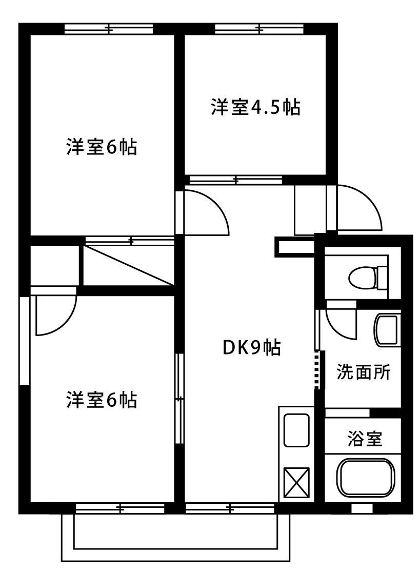 スカイレジデンスの間取り