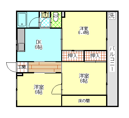 マンション加地の間取り