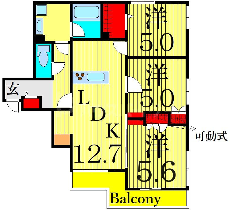 （仮称）東堀切2丁目メゾンの間取り