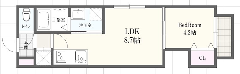 （仮称）F asecia fougereの間取り