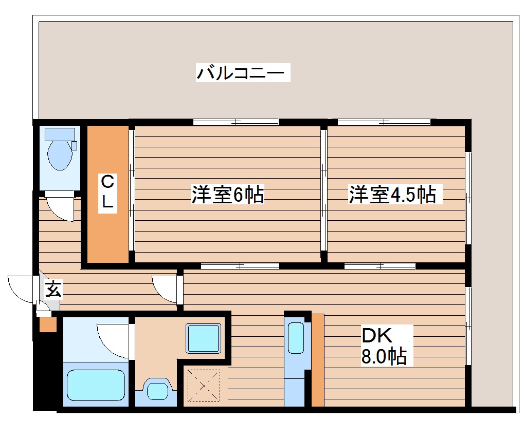 東仙台レジデンスの間取り