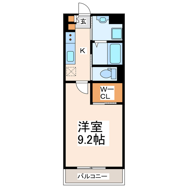 熊本市南区城南町さんさんのマンションの間取り