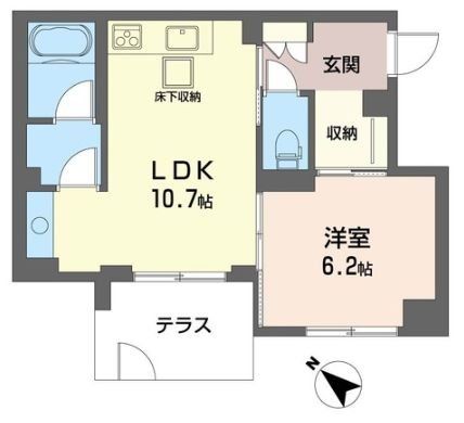 藤沢市片瀬海岸のマンションの間取り