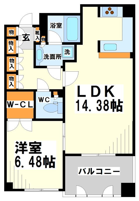 クラッサ調布の間取り