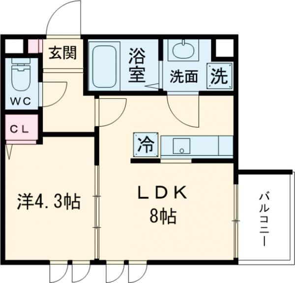 レヴァレント黒崎の間取り