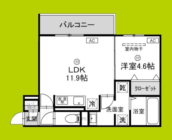 Clasist　kurotsuchiの間取り