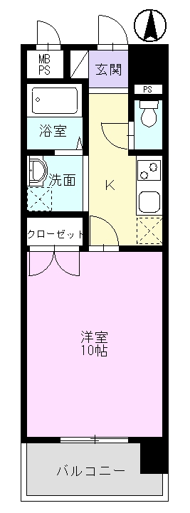 シティータワー昴の間取り