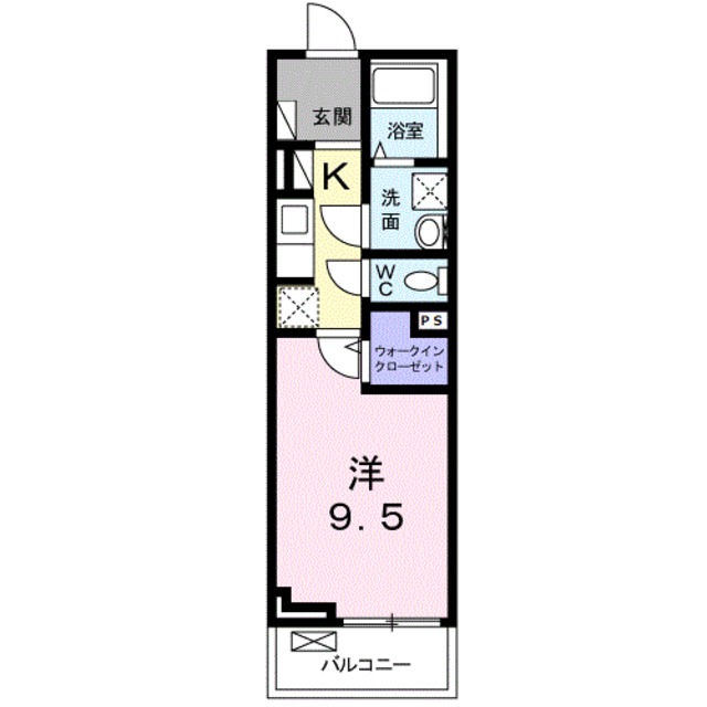 【和歌山市紀三井寺のアパートの間取り】