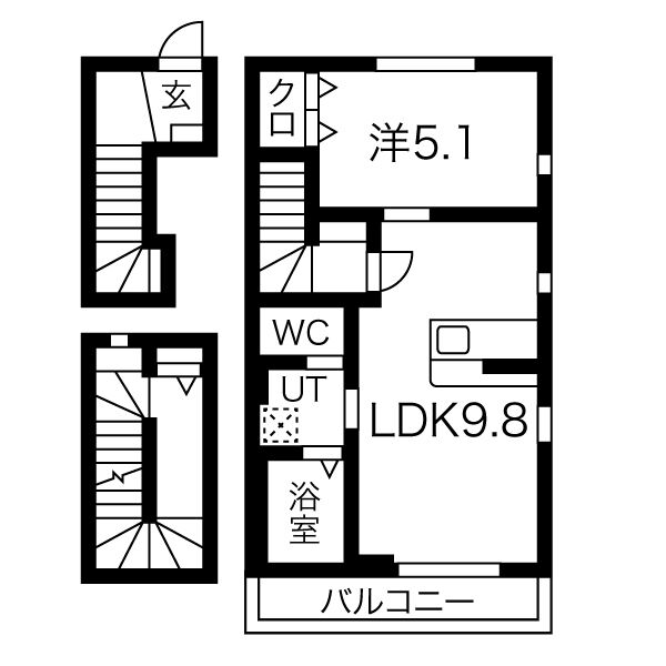 コズモ文化町の間取り