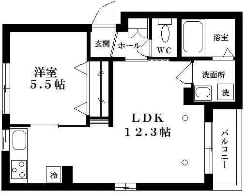 シャーメゾン鳩森の間取り