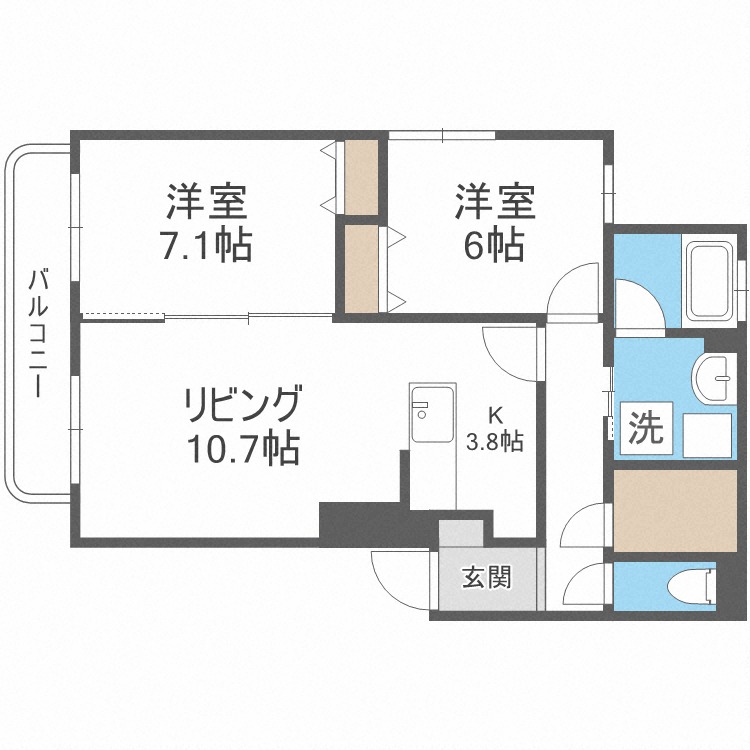 グランフォート伏見の間取り