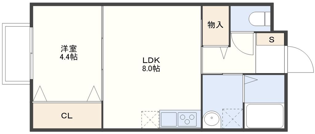 （仮称）水主町APの間取り