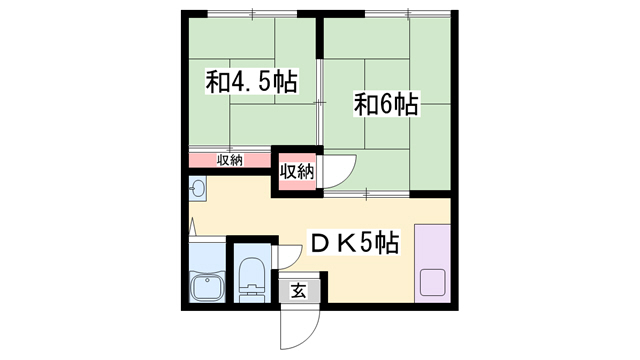 コーポ土江の間取り