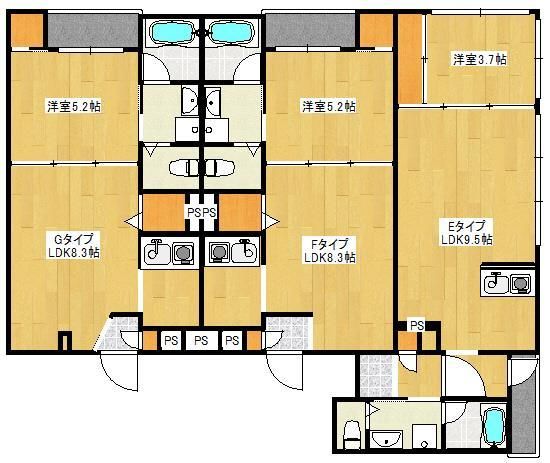 なごみマンションの間取り