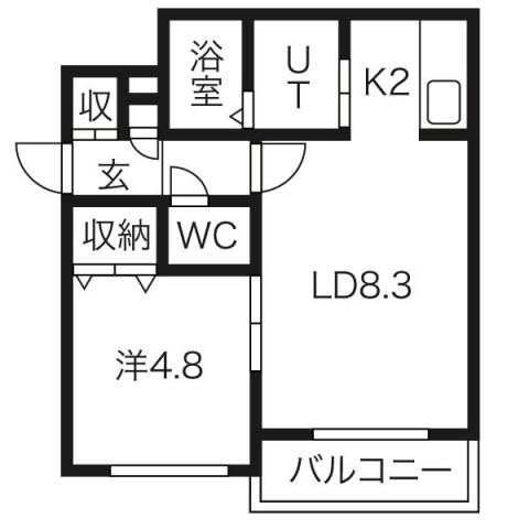 サンルーチェ山鼻の間取り