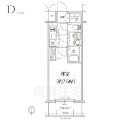 名古屋市中区新栄のマンションの間取り