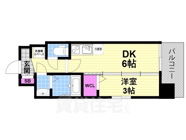 【Luxe住道駅前の間取り】