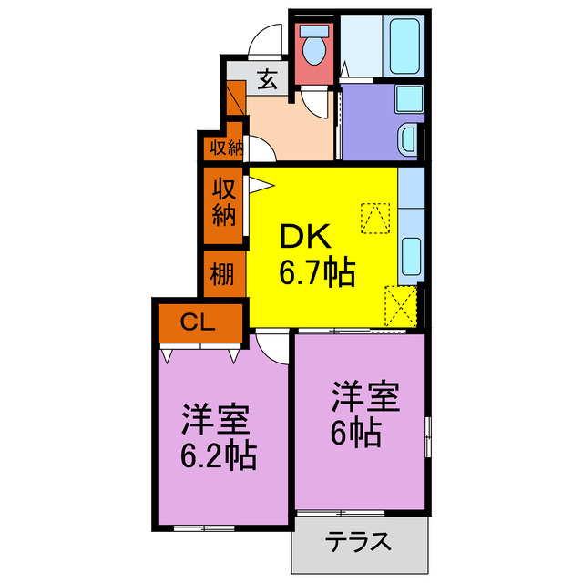 セレノ　ハウスI・IIの間取り