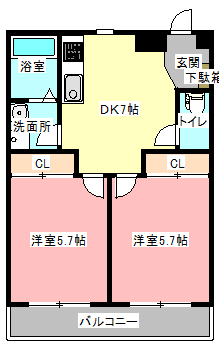 花の台ハイツの間取り